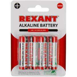 Батарейки Rexant AA/LR6 4шт 30-1027