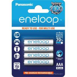 Аккумуляторы Panasonic Eneloop AAA 750mAh 4 шт. (BK-4MCCE/4BE)