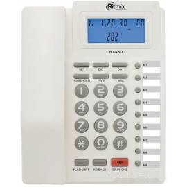 Проводной телефон Ritmix RT-460 (белый)