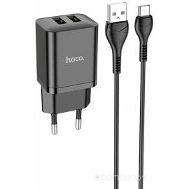 Сетевое зарядное Hoco N25 USB Type-C (черный)