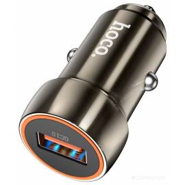 Автомобильное зарядное Hoco Z46 USB Type-C (серый)