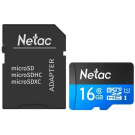 Карта памяти Netac P500 Standard 16GB NT02P500STN-016G-R (с адаптером)