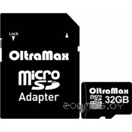 Карта памяти OltraMax  microSDHC Class 10 32GB +адаптер