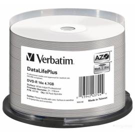 DVD-R диск Verbatim 4.7GB 16x 43744 (50 шт.)