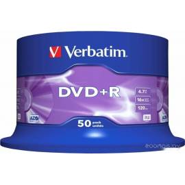 DVD+R диск Verbatim 4.7Gb 16x 43550 (50 шт.)